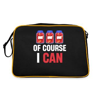 Bien sûr, je peux conserver la saison des conserves - Sac Retro - noir/or - Dos