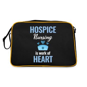 Les soins palliatifs sont un travail de cœur - Sac Retro - noir/or - Dos