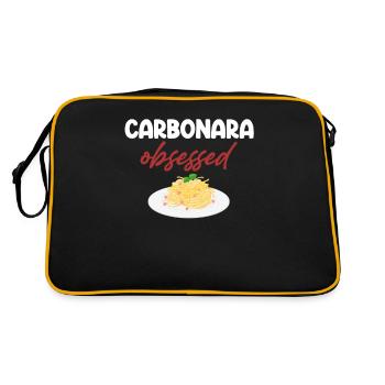 Carbonara Connaisseur Italiano Macaroni au fromage - Sac Retro - noir/or - Dos