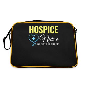 Infirmière en soins palliatifs Votre guide de l’autre - Sac Retro - noir/or - Dos