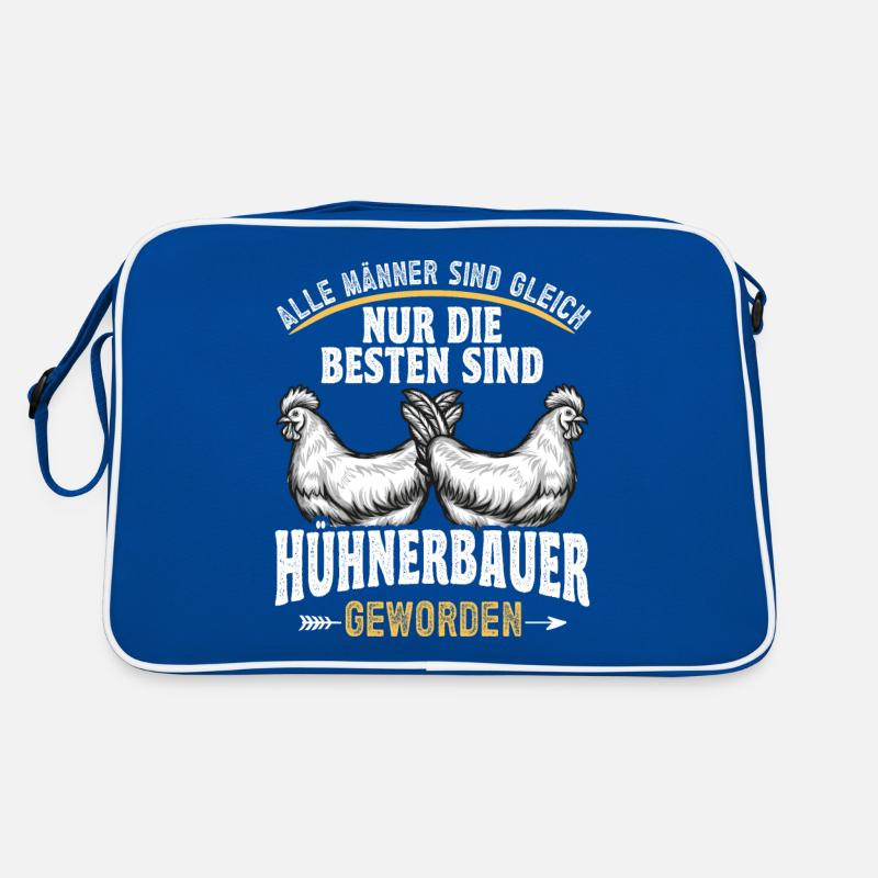 Huhn Hühner bester Hühnerbauer Retro Tasche
