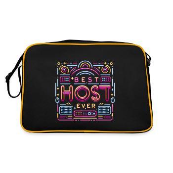 Best Host Ever 21 - Retro Bag - black/gold - Back
