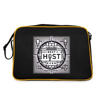 Best Host Ever 24 - Retro Bag - black/gold - Back