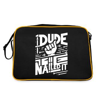 Dude Nailed It 5 - Retro Bag - black/gold - Back