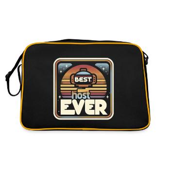 Best Host Ever 25 - Retro Bag - black/gold - Back