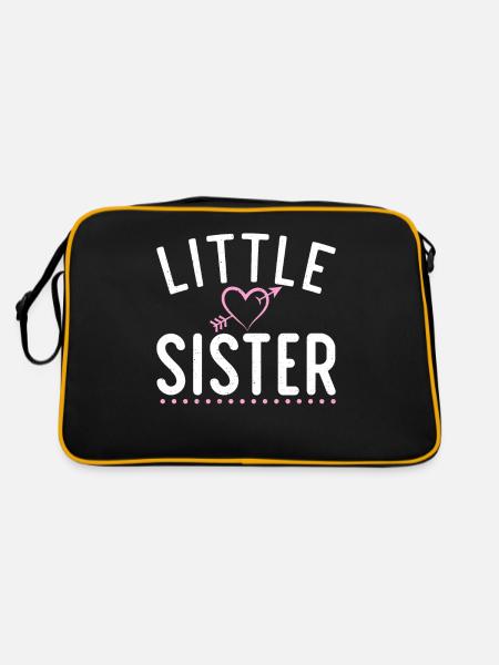 Cadeaux Petite Soeur - Sac Retro - noir/or - Dos