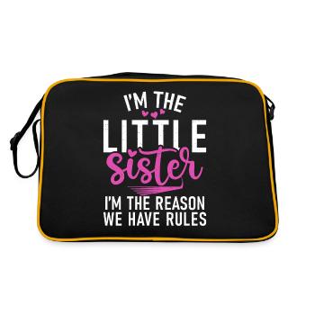 Cadeaux Petite Soeur - Sac Retro - noir/or - Dos