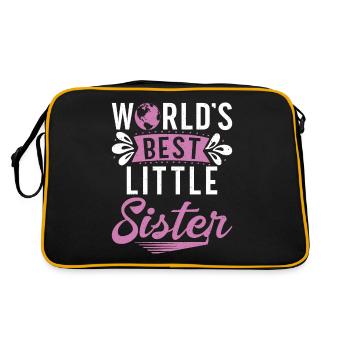Cadeaux Petite Soeur - Sac Retro - noir/or - Dos