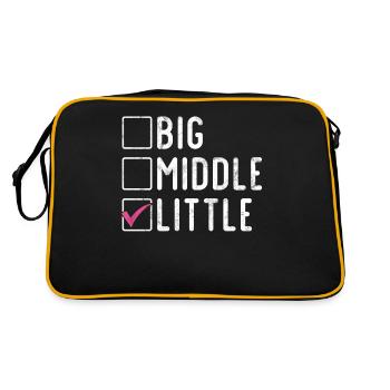 Cadeaux Petite Soeur - Sac Retro - noir/or - Dos