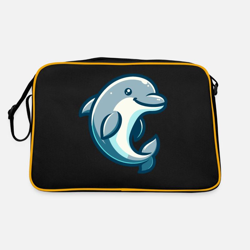 Delphin-Figur Retro Tasche