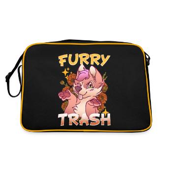 Furry Trash I Furries Convention I Anime Cosplay - Sac Retro - noir/or - Dos