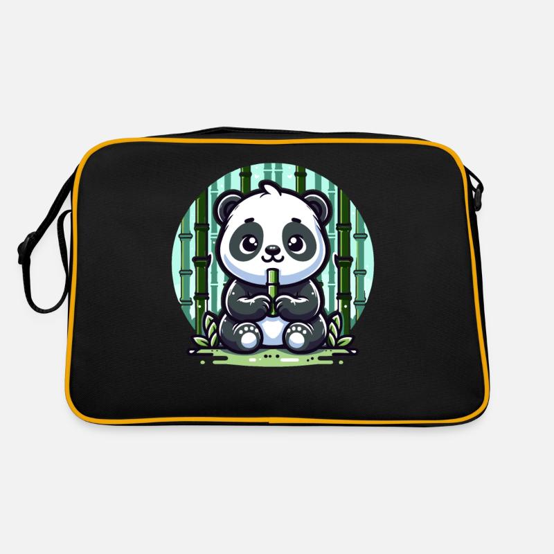 Panda Bambus Retro Tasche