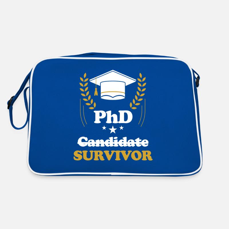 PhD Student, Survivor, Doctorate, Master, Retro Bag