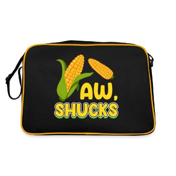 Aw, Shucks Corn Agricultural Root Crops - Retro Bag - black/gold - Back