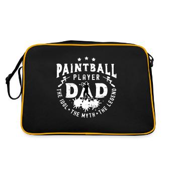 Joueur de Paintball Papa L’Idole Le Paintballer - Sac Retro - noir/or - Dos