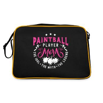 Joueur de paintball Maman L’idole L’amateur de paintball - Sac Retro - noir/or - Dos