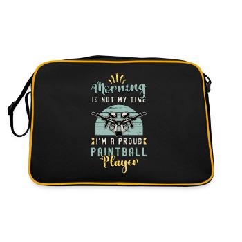 Joueur de paintball Le matin n’est pas mon heure Paintball - Sac Retro - noir/or - Dos