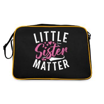 Cadeaux Petite Soeur - Sac Retro - noir/or - Dos