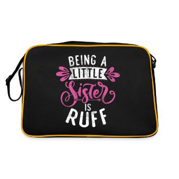 Cadeaux Petite Soeur - Sac Retro - noir/or - Dos