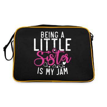 Cadeaux Petite Soeur - Sac Retro - noir/or - Dos