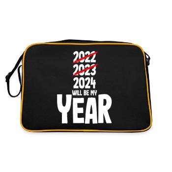 Le réveillon du Nouvel An 2024 sera mon année - Sac Retro - noir/or - Dos