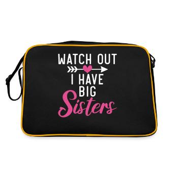 Cadeaux Petite Soeur - Sac Retro - noir/or - Dos
