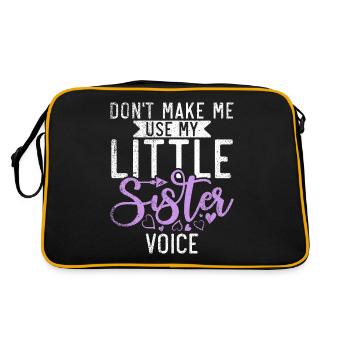 Cadeaux Petite Soeur - Sac Retro - noir/or - Dos