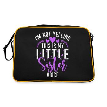 Cadeaux Petite Soeur - Sac Retro - noir/or - Dos