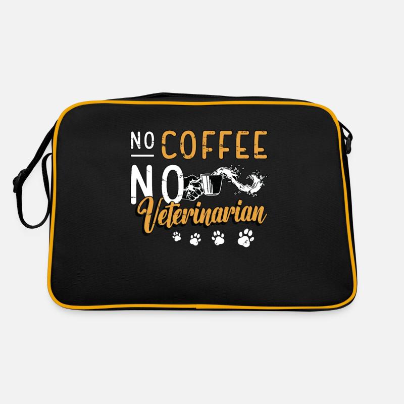 Veterinarian No Coffee No Vet Tech Coffee Lover Retro Bag
