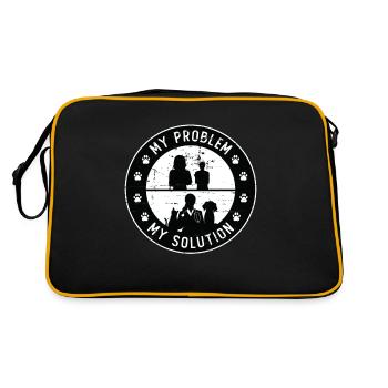 Vétérinaire Mon problème Mon pictogramme Maman Animaux - Sac Retro - noir/or - Dos