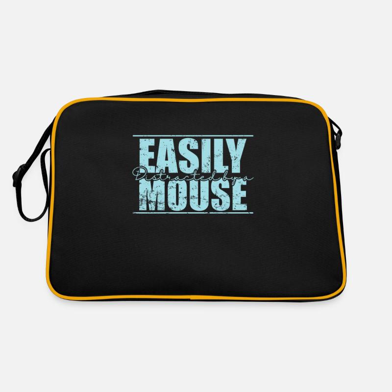 Easily distracted by Mice Rodent Retro Bag