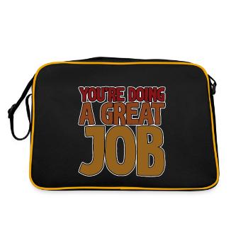 You're Doing A Great Job 4 - Retro Bag - black/gold - Back