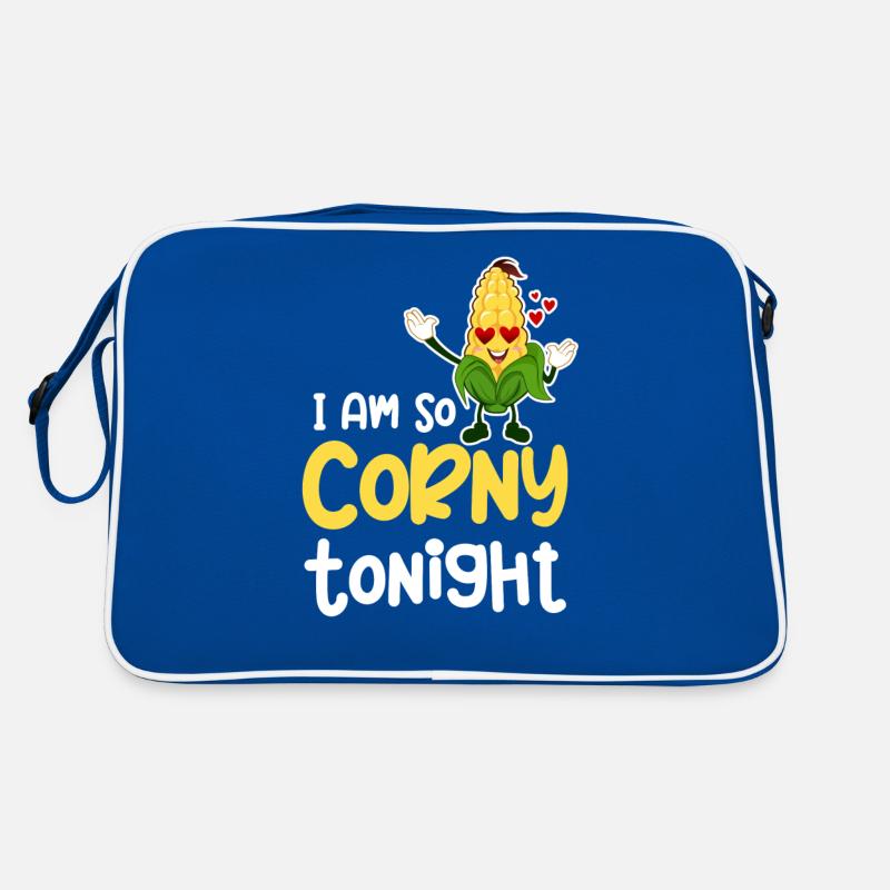 I'm so cheesy tonight. corn puns, Retro Bag