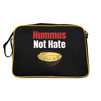 Le houmous ne déteste pas les falafels juifs sans gluten - Sac Retro - noir/or - Dos