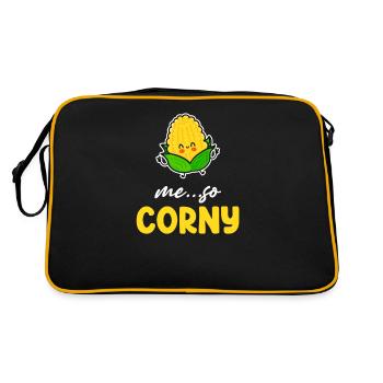 Me So Corny Corn Agricultural Rootcrops Harvest - Retro Bag - black/gold - Back