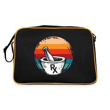Apothicaire apothicaire apothicaire pharmacie cadeau - Sac Retro - noir/or - Dos