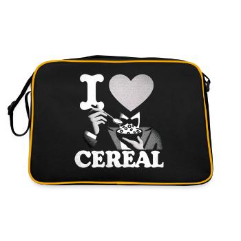I Love Cereal 6 - Retro Bag - black/gold - Back