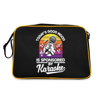 Chanteur de karaoké Chanteur de karaoké Musique - Sac Retro - noir/or - Dos
