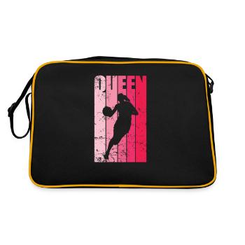 Reine du basketball sportif féminin - Sac Retro - noir/or - Dos