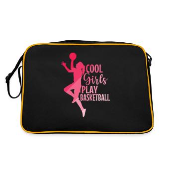 Les filles cool jouent au basket-ball Mädchen - Sac Retro - noir/or - Dos