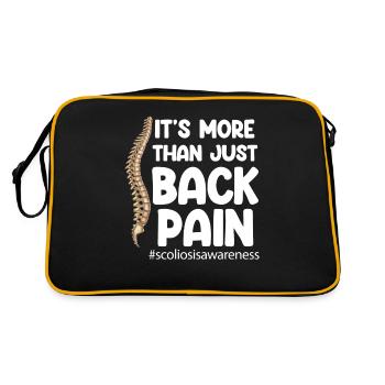 It's more than just back pain scoliosis - Retro Bag - black/gold - Back