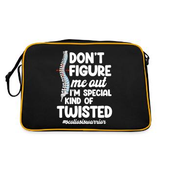 Don't find out that I'm a special kind of - Retro Bag - black/gold - Back
