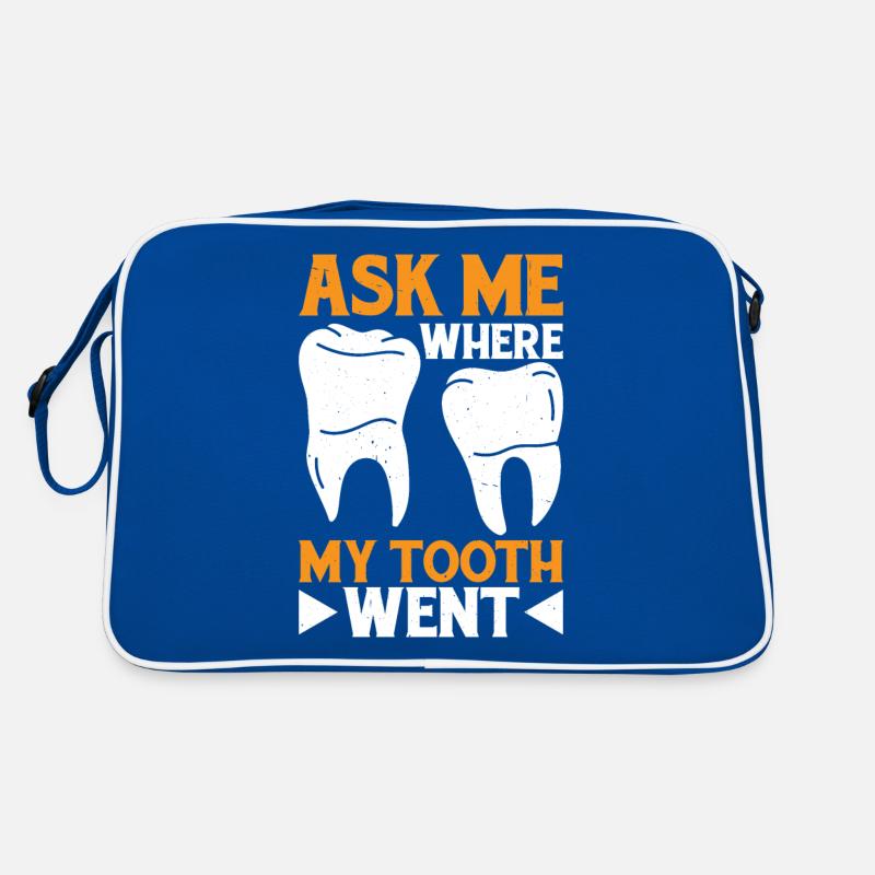 Ask Me Where My Tooth Went 3 Retro Bag