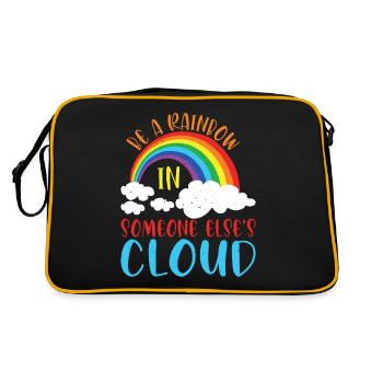 Be A Rainbow In Someone Else's Cloud 2 - Retro Bag - black/gold - Back