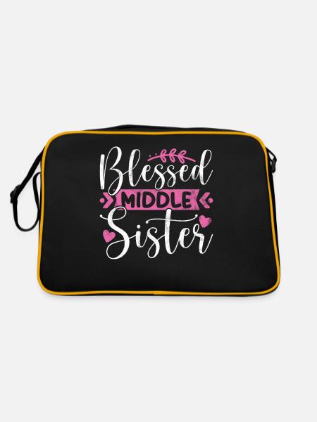 Middle Sister Gifts - Retro Bag - black/gold - Back