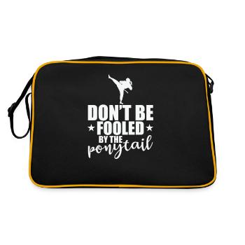 Ne vous laissez pas berner par le taekwondo à queue de cheval - Sac Retro - noir/or - Dos