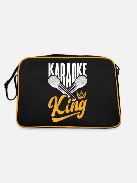 Chanteur de karaoké Chanteur de karaoké Musique - Sac Retro - noir/or - Dos