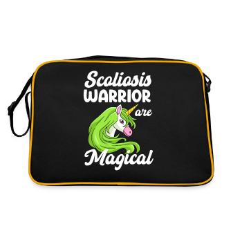 Scoliosis warriors are a drug for - Retro Bag - black/gold - Back