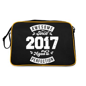 Millésime 2017 anniversaire - rétro 2017 - Sac Retro - noir/or - Dos