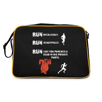 Jogging Runner Accessories Funny Jogger Sports - Retro Bag - black/gold - Back